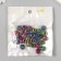 Beads for creativity plastic "Neon strips on black" set of 20 g 1.1x1.1x1 cm