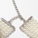 Choker-Coker "luxury" pearl, white in silver, 30.5 cm
