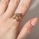 Ring "Stars" trio, color gold, dimensionless