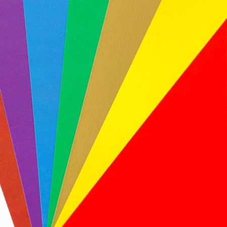 Cardboard color A4 coated one -sided 10 sheets 10 colors “September 1: owl” gold and silver 220 g-3