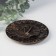 Board of incense Polystone "Hand - Chin Mudra" bronze 9.8x9.8x1 cm
