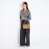 Bag Female Tout with zipper, beige color