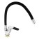ACCOONA A4819F kitchen mixer, single -leaf, silicone spout, brass, black/chrome