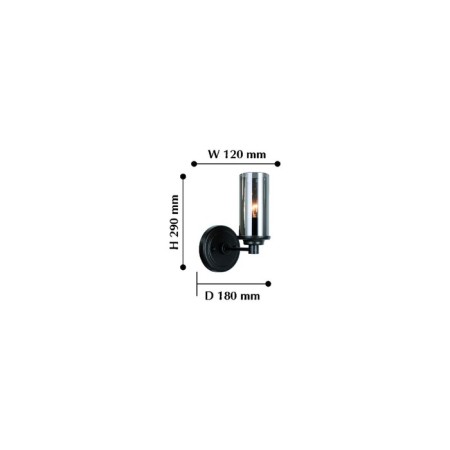Bra Kiara, 1x40W E14, black color-1