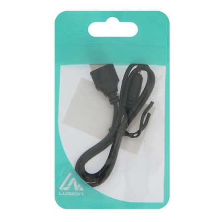 Universal cable Luazon, connector 3.5 - USB, 0.5 m, black-4