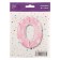Foil ball 40 “number 0”, pink, pink