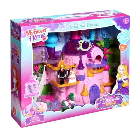Castle for dolls, with figures, light, sound, with accessories-13