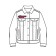 Denim jacket for the girl PlayTode, height 122 cm
