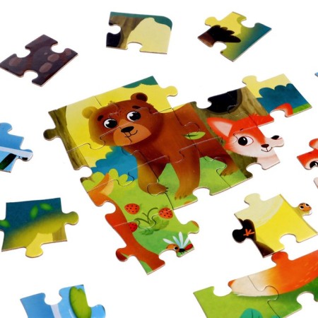 Puzzle with a flashlight "On the forest edge", 63 details-6