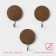 Hooks of self -adhesive fraction "wooden circles", 3 pcs, brown color