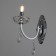 Sconces A3808/1W WT+CR white/chrome/Crystal 1x40W E14 26x12x31cm