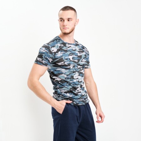 Male pants, color dark blue melange, size 54-3