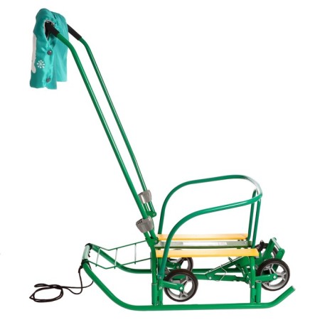 Sled "breeze 7 station wagon", with mittens, green color-8
