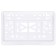 SkyWay car frame, plastic 290x170mm, GOST, with a latch, white, S04102009