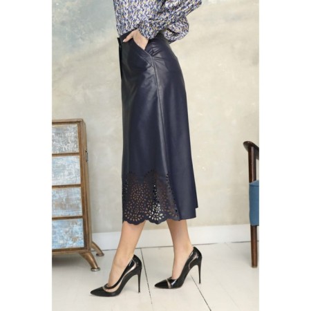 Women's skirt, size 42, blue color-2