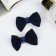 Hair clip "Schoolgirl" (set 2 pcs) stripes, 6 cm, blue