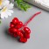 Decor for creativity "Hearts" red 1 bouquet = 10 pcs 10 cm
