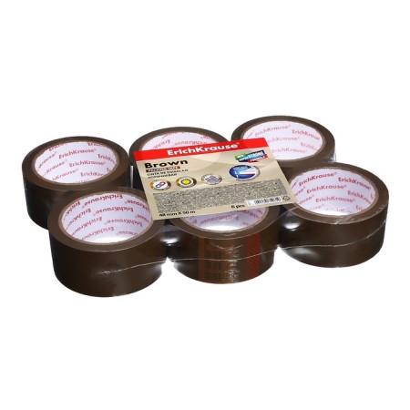 Glue tape packaging Erichkrause "Brown", 48 mm x 50 m, 60 μm, brown, price per 1 pc.-1