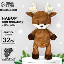 Knitting set for the New Year. Amigurumi: DIY soft toy 