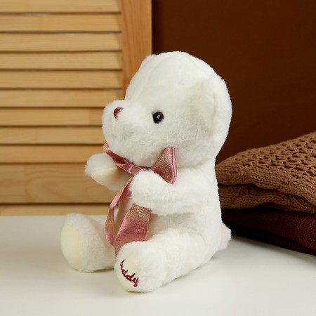 Soft toy "Bear", 25 cm, white color-1