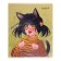 Notebook 48 sheets, in a cage, "anime", cover coated cardboard, twin-lame, Uf-psy 5v mix
