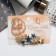 Liberty hair clip "Liberty" Starry sky, 7 cm, blue gold