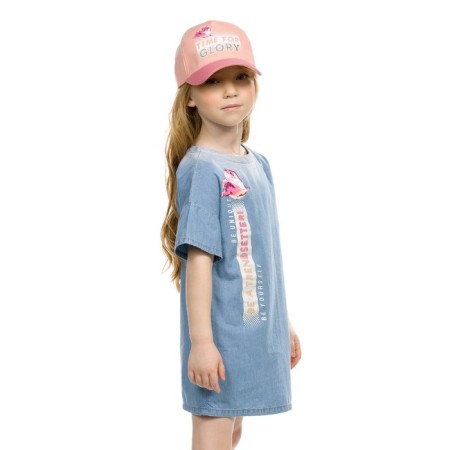 Dress for girls, height 98 cm, blue color-5