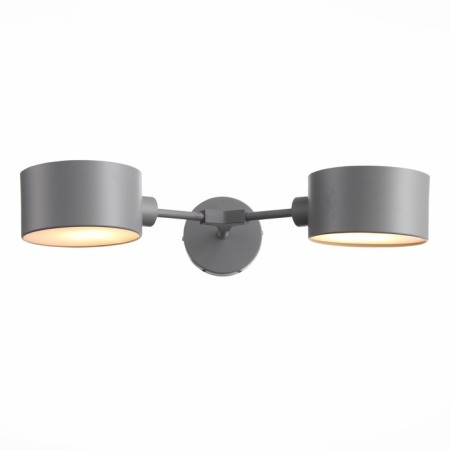 Wall lamp EVOLUCE. Sle183701-02. Gemento. 2x60 watts, E14, 51x12 cm, gray color-8