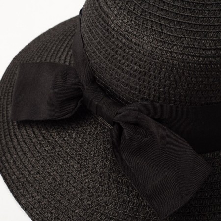 Women's hat minku "Beach", size 56-58, black color-2