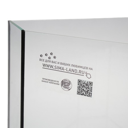 Aquarium "Delta" corner with a lid, 100 liters, 55 x 55 x 39.5/45.5 cm, black-4