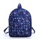 Baby backpack on lightning, external pocket, blue color