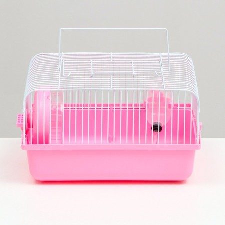 The cage for rodents "Pigzon", 27 x 21 x 17 cm, pink-1