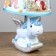 Table lamp "Unicorn" Blue E14 40W 220V 32x20x20 cm