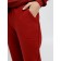 Women's pants with a company, size 54, burgundy color