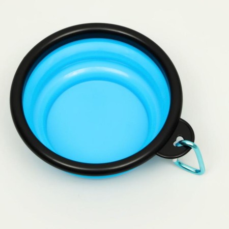 Silicone bowl, folding, 250 ml, 11 cm, blue-1