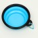 Silicone bowl, folding, 250 ml, 11 cm, blue