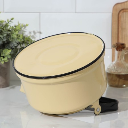 Kettle, 3.5 l, enameled cover, sunset, induction, beige color-2