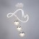 Lamp with DDD "Fior" LED 140W 3000-6000K White 49x49x15-115 cm