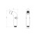 Lake for bidet IDDIS 040SC2Fi20, 73 x 24, rounded, stainless steel, chrome