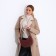 Women's bag Textura, baguette, small size, brown color