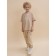 T -shirt for boys, height 110 cm, sandy color