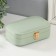 Casket to the leatherette for jewelry "Emory" Green 15x10x4.5 cm