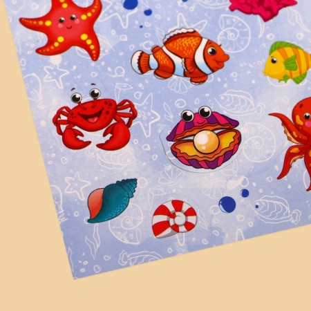 Paper stickers "Sea World", 11 x 16 cm-3