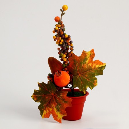 Decorative composition "Autumn mood" 10 × 16 × 20 cm, mix-3