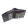 Wallet, button, 6 pockets, 1 section for trifles, n/k blue kayman/Blue Fleeter