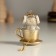 Souvenir Polystone Suspension "Penguin in a cup" 5.5x4x6 cm