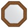 Mirror in the baguette frame, vignette aged bronze 109 mm, 80.6x80.6 cm