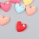 Decor for creativity plastic "heart in heart" set of 12 pcs 2x1.8 cm