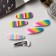 Invisibility for Herty hair (set 6 pcs) Summer overflow, 5.5 cm, mix