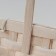 Wicker basket, d19 x 14.5 x 9/37 cm, white, bamboo